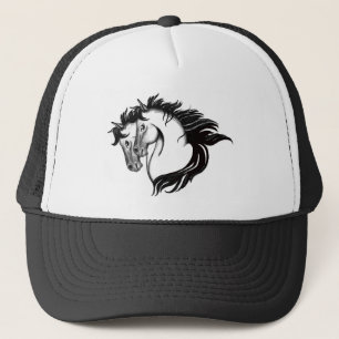 Two Horse Heads Trucker Hat