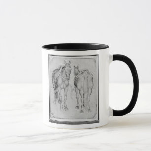 Two horses, from the The Vallardi Album Mug