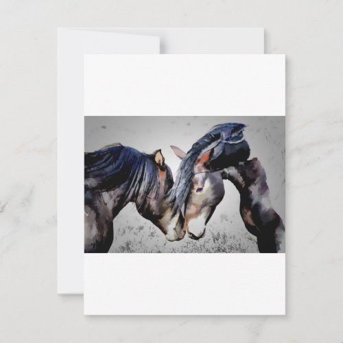 two horses in love invitation invitation