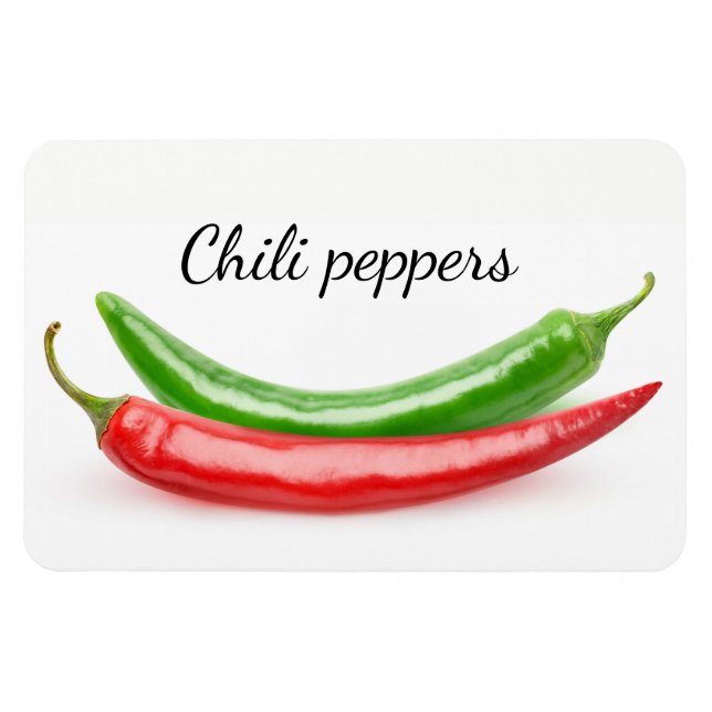 Two hot peppers magnet (Horizontal)