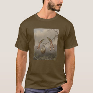 Two Hummingbirds with Their Young T-Shirt