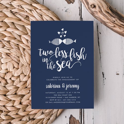 Two if By Sea  Engagement Party Invitation