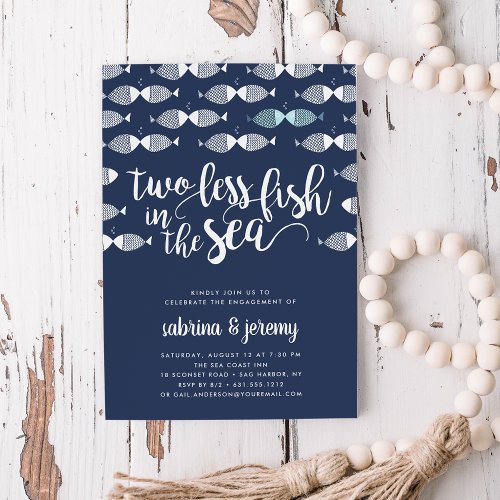 Two if By Sea  Engagement Party Invitation