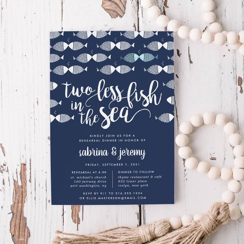 Two if By Sea  Rehearsal Dinner Invitation