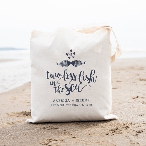 Two if By Sea  Wedding Favor Tote Bag