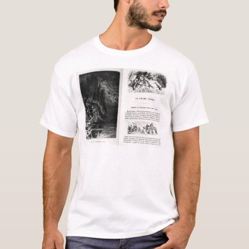 Two illustrated pages of Les Contes T_Shirt