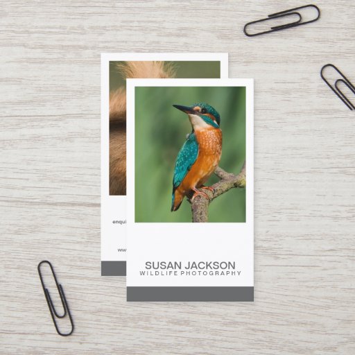 Customizable Two Image Photography Business Card