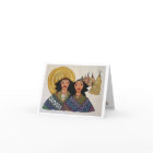 Two indians colorful Note Card