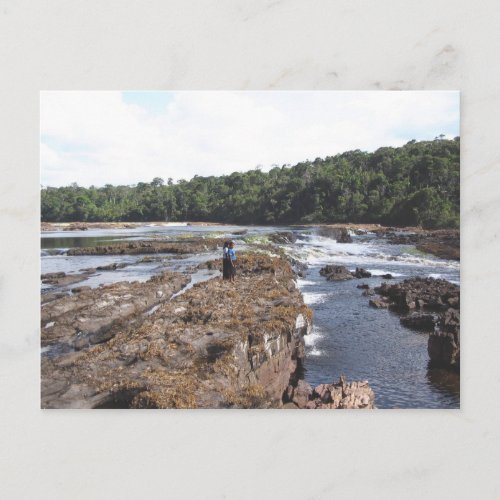 Two Indigenous Girls in Landscape Postcard