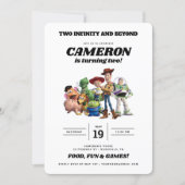 Two Infinity and Beyond Toy Story 2nd Birthday Invitation (Front)