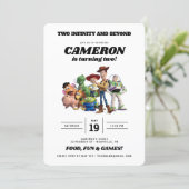Two Infinity and Beyond Toy Story 2nd Birthday Invitation (Standing Front)