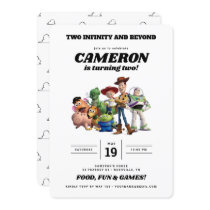 Two Infinity and Beyond Toy Story 2nd Birthday Invitation