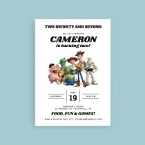 Two Infinity and Beyond Toy Story 2nd Birthday Invitation