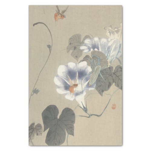 Two Insects at Bindweed by Ohara Koson Tissue Paper