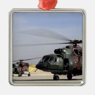 Two Iraqi Mi-17 Hip Helicopters Metal Ornament
