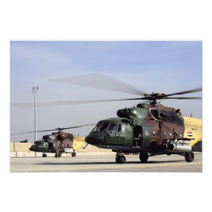 Two Iraqi Mi-17 Hip Helicopters Photo Print