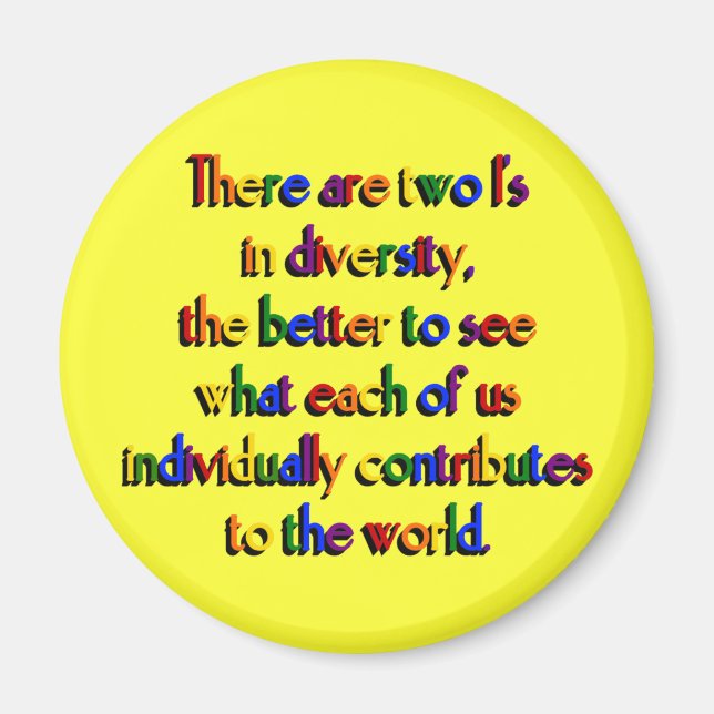Two I's in Diversity Magnet (Front)