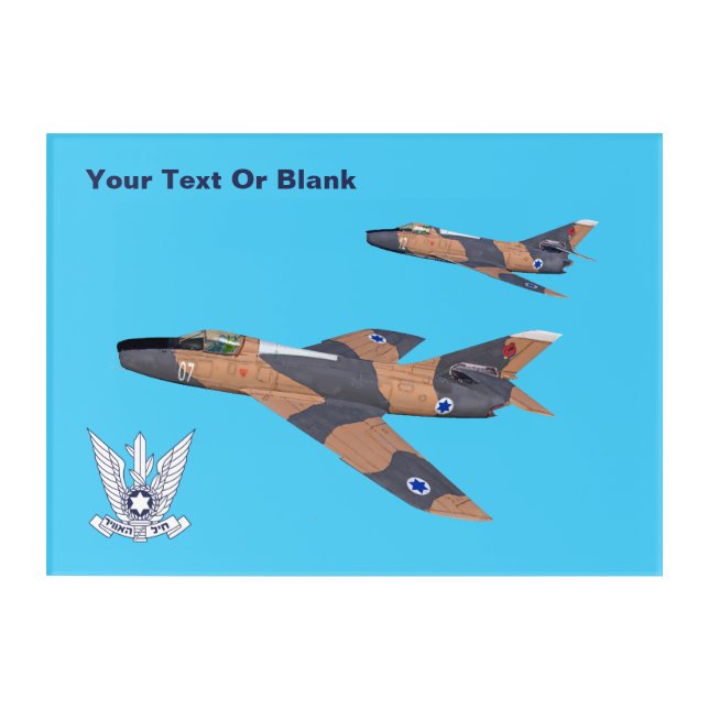 Two Israeli Super Mystères Acrylic Print (Front)