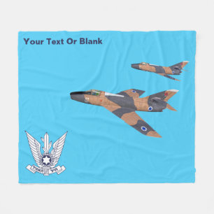 Two Israeli Super Mystères Fleece Blanket
