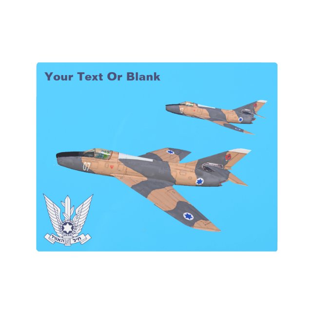 Two Israeli Super Mystères Metal Print (Front)