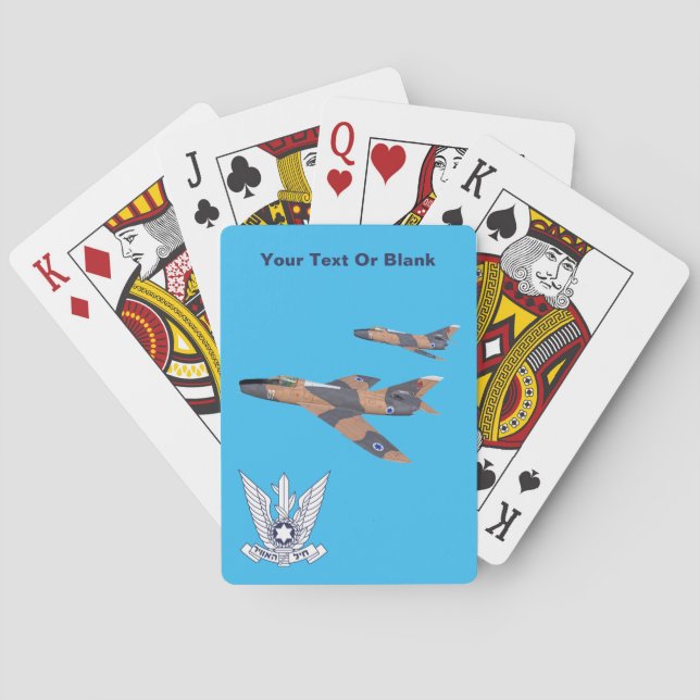 Two Israeli Super Mystères Poker Cards (Back)