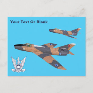 Two Israeli Super Mystères Postcard