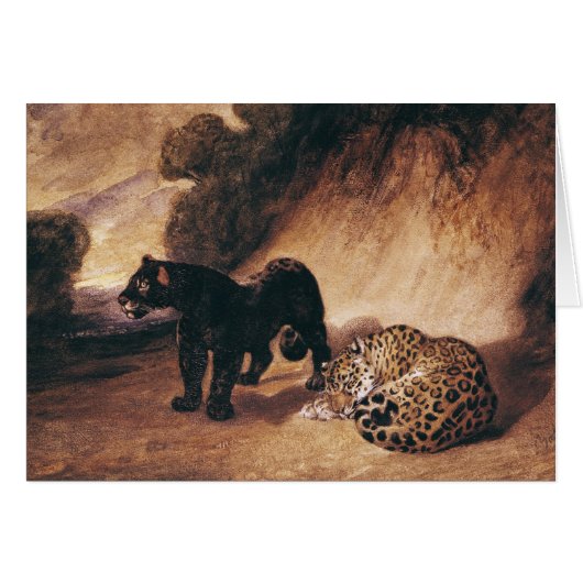 Two Jaguars from Peru Cards (Front Horizontal)