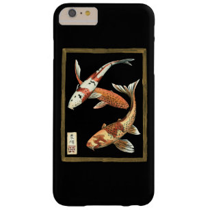 Two Japanese Koi Goldfish on Black Background Barely There iPhone 6 Plus Case