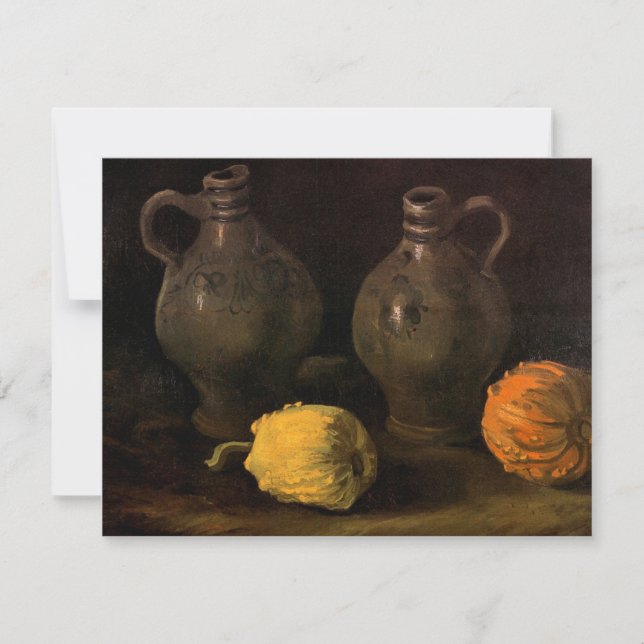 Two Jars and Two Pumpkins by Vincent van Gogh (Front)