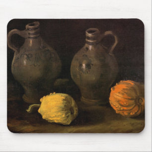 Two Jars and Two Pumpkins by Vincent van Gogh Mouse Pad