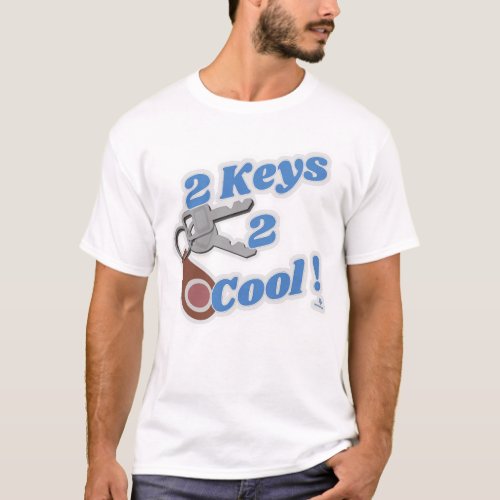 Two Keys 2 Cool Classic Car Fun T_Shirt