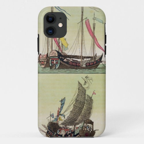 Two kinds of Chinese Junk illustration from Le C iPhone 11 Case