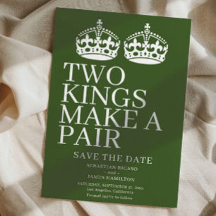Two Kings Make A Pair Gay Wedding Announcement