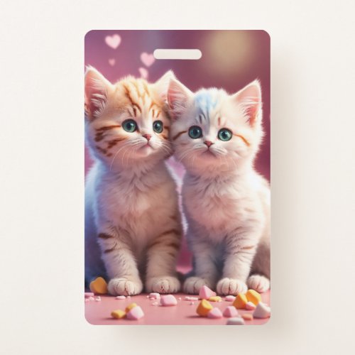 Two kitten Beautiful image Badges