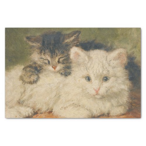 Two Kittens by Henriette Ronner_Knip Tissue Paper