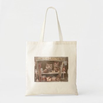 Two Kittens Having A Rummage Sale Tote Bag by dmorganajonz at Zazzle