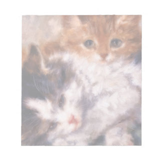 Two Kittens Snuggle by Henriëtte Ronner-Knip Notepad