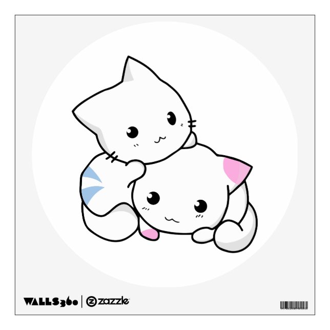 Two Kittens Wall Decal (Front)