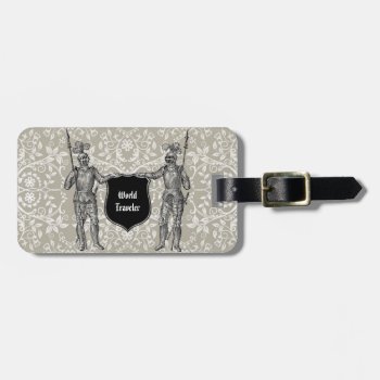 Two Knights Luggage Tag by EnKore at Zazzle