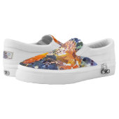 Two Koi watercolor print Slip on Shoes (Pair)