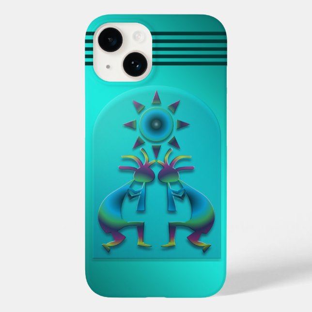 Two Kokopelli #41 Case-Mate iPhone Case (Back)