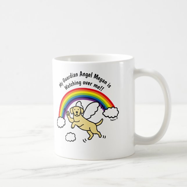 Two Labrador Guardian Angels (Rainbow Bridge)  Coffee Mug (Right)