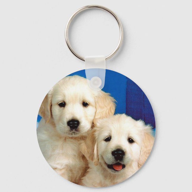 Two labrador pups keychain (Front)