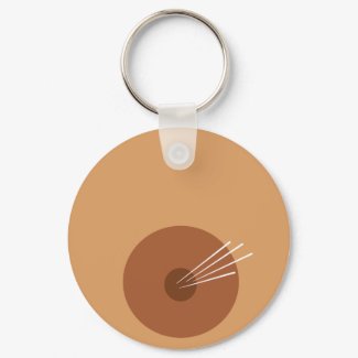Two Lactating Breasts (front and back) Keychain