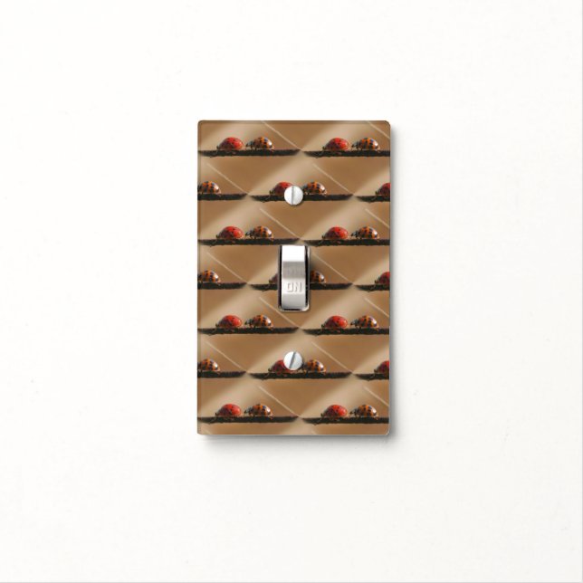 Two Ladybugs Playing Follow The Leader Nature Light Switch Cover (In Situ)