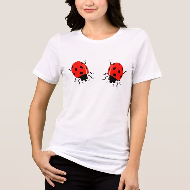 Two Ladybugs Tri-Blend Shirt (Front)