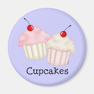 Two Large Cupcakes Magnet