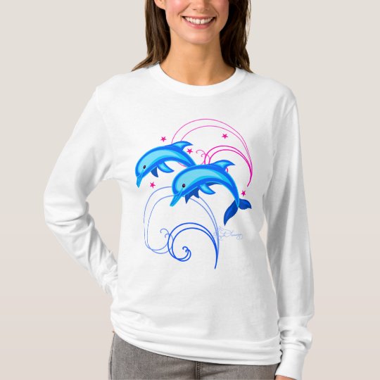 Two Leaping Dolphins T-Shirt