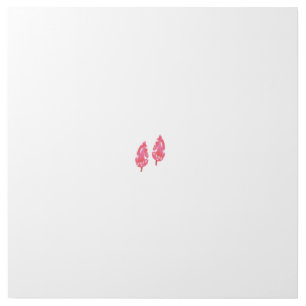  Two leaves displaying intricate red and white pat Gallery Wrap