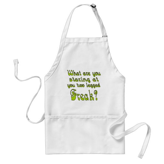 Two Legged Freak Adult Apron (Front)